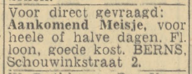 Schouwinkstraat 2 Berns advertentie Twentsch nieuwsblad 17-4-1944.jpg
