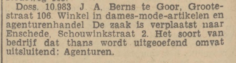 Schouwinkstraat 2 J.A. Berns Agenturen 4-3-1940.jpg