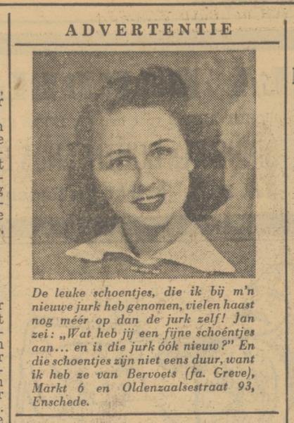 Oldenzaalsestraat 93 Bervoets Fa. Greve advertentie Tubantia 9-11-1951.jpg