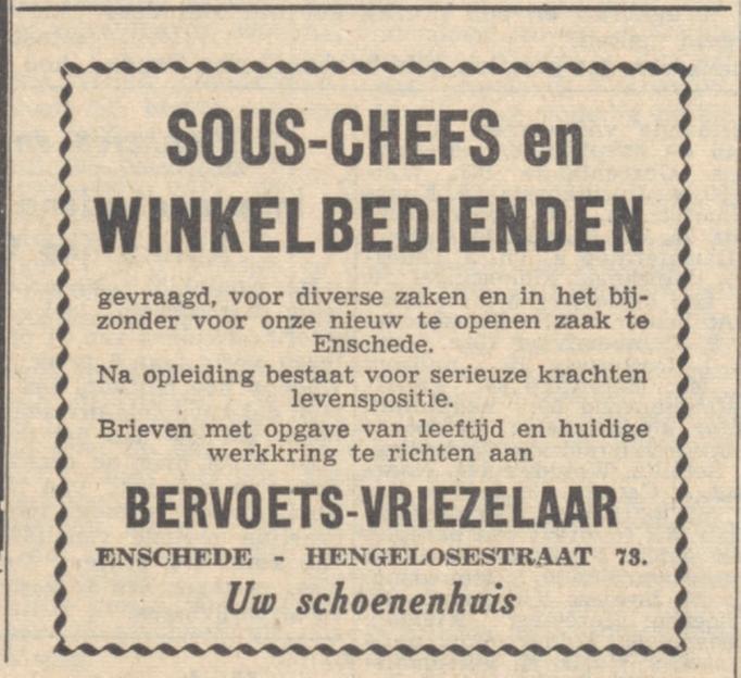 Hengelosestraat 73 Bervoets Vriezelaar advertentie 6-12-1956.jpg