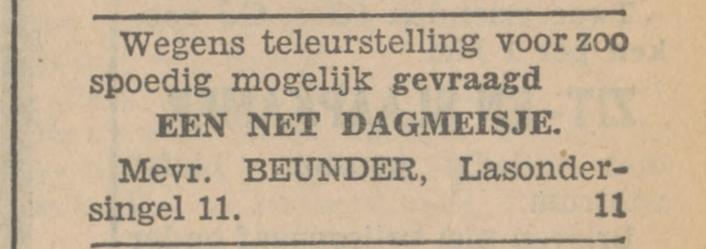 Lasondersingel 11 Mevr. Beunder advertentie Tubantia 14-4-1930.jpg
