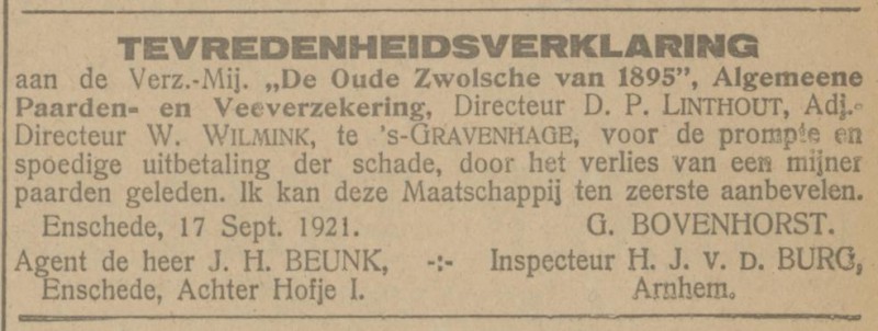 Achter t Hofje J.H.  Beunk advertentie Tubantia 8-10-1921.jpg