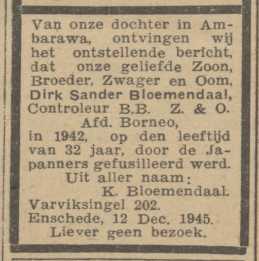 Varviksingel 202 K. Bloemendaal advertentie 19-12-1945.jpg