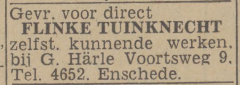 Voortsweg 9 G. Härle advertentie Twentsch nieuwsblad 13-2-1943.jpg