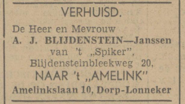 Amelinkslaan 10 A.J. Blijdenstein advertentie Tubantia 7-7-1942.jpg