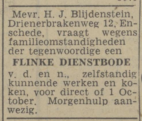Drienerbrakenweg 12 advertentie Twentsch nieuwsblad 20-9-1943.jpg