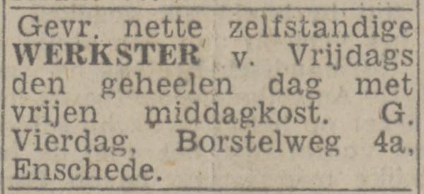 Borstelweg 4a  G. Vierdag advertentie Twentsch nieuwsblad 9-8-1944.jpg
