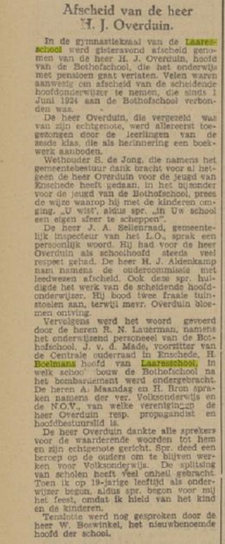 H. Boelmans Hoofd Laaresschool krantenbericht Tubantia 21-7-1948.jpg