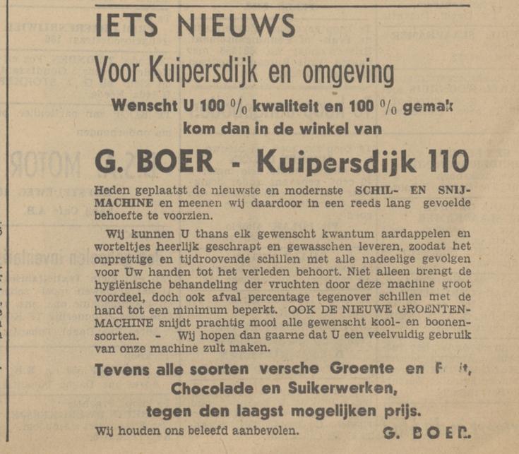 Kuipersdijk 110 G. Boer advertentie Tubantia 2-7-1938.jpg
