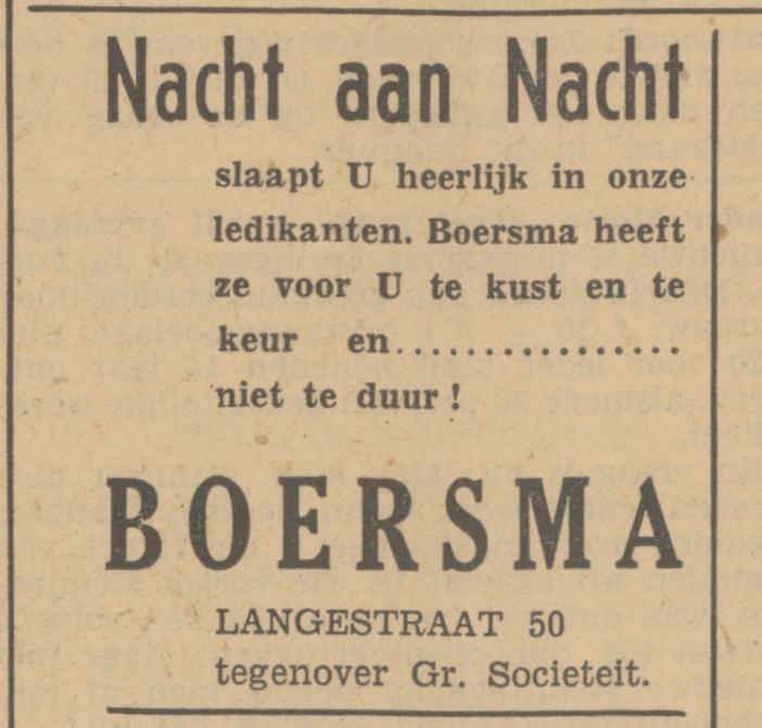 Langestraat 50  Boersma advertentie Tubantia 12-12-1940.jpg