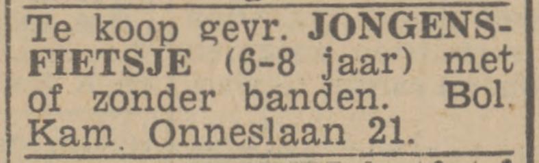 Kamerlingh Onneslaan 21  Bol advertentie Twentsch nieuwsblad 1-12-1943.jpg