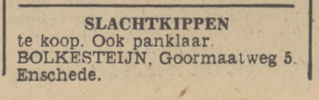 Goormaatweg 5 Bolkesteijn advertentie Tubantua 17-1-1940.jpg