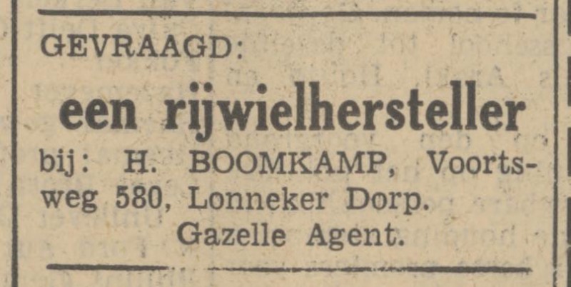 Voortsweg 580 Lonneker Dorp H. Boomkamp  advertentie Tubantia 28-8-1939.jpg