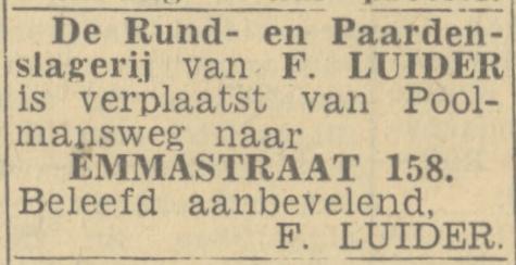 Emmastraat 158 Paardenslager F. Luider advertentie Twentsch nieuwsblad 22-3-1944.jpg