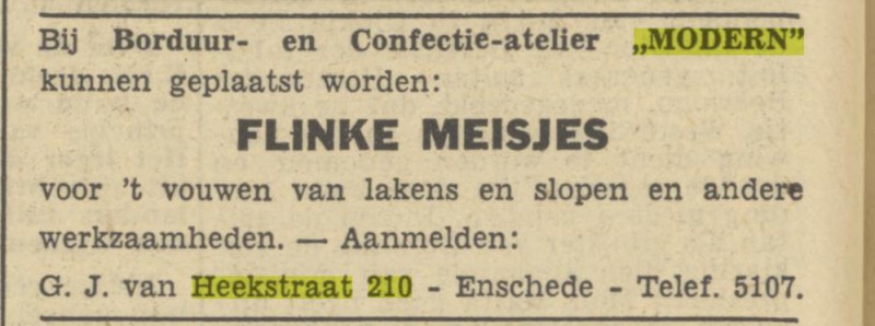 G.J. van Heekstraat 210 Borduur- en Cpnfectie Atelier Modern advertentie Tubantia 21-1-1950.jpg