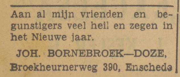 Broekheurnerweg 390 Joh. Bornebroek advertentie Tubantia 31-12-1940.jpg