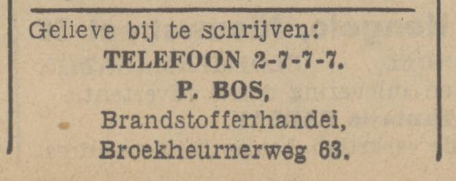 Broekheurnerweg 63 P. Bos brandstoffenhandel advertentie Tubantia 8-10-1938.jpg