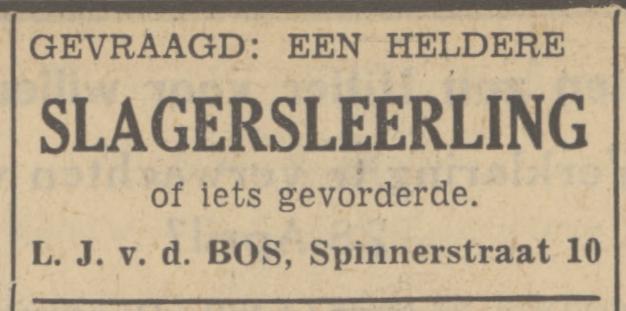 Spinnerstraat 10 v.d. Bos slager advertentie Tubantia 24-4-1935.jpg