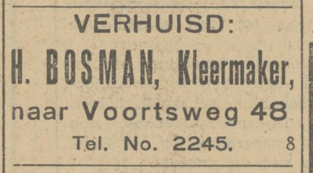 Voortsweg 48 H. Bosman kleermaker advertentie Tubantia 27-12-1930.jpg
