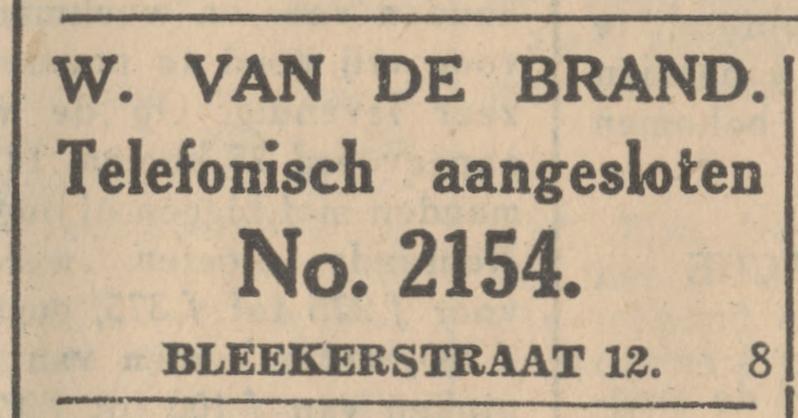 Bleekerstraat 12 W. van de Brand advertentie Tubantia 8-8-1930.jpg