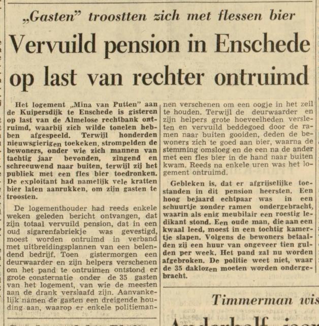Kuipersdijk 73 logement Mina van Putten krantenbericht 14-3-1959.jpg