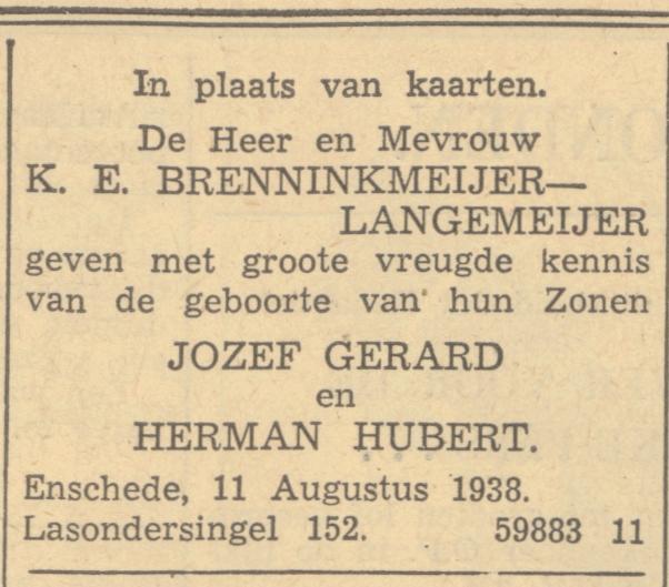 Lasondersingel 152 K.E. Brenninkmeijer advertentie 12-8-1938.jpg