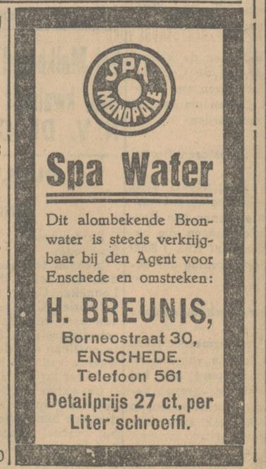 Borneostraat 30 H. Breunis advertentie Tubantia 22-7-1930.jpg
