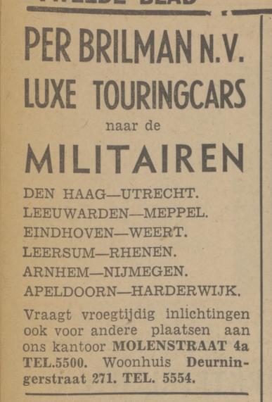 Deurningerstraat 271 Brilman N.V. Touringcars advertentie Tubantia 20-11-1939.jpg