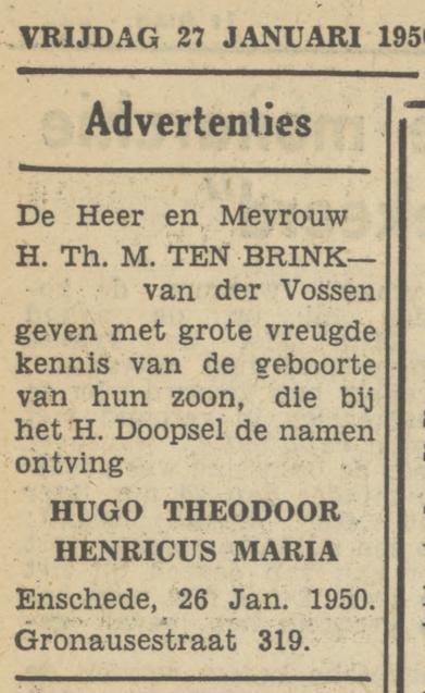 Gronausestraat 319H.Th.M. ten Brink advertentie Tubantia 27-1-1950.jpg