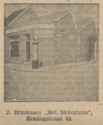 Koningstraat 48 J. Brinkman, Het Motorhuis, krantenfoto Tubantia 19-6-1934.jpg