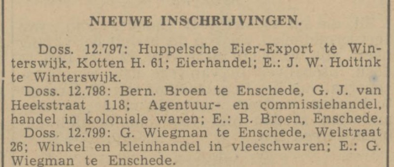 G.J. van Heekstraat 118 B. Broen krantenbericht Tubantia 17-5-1941.jpg