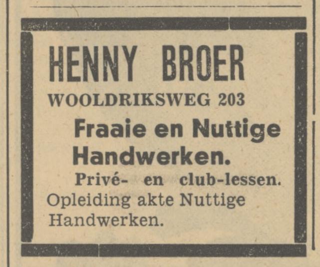 Wooldriksweg 203 Henny Broeradvertentie Tubantia 13-11-1935.jpg