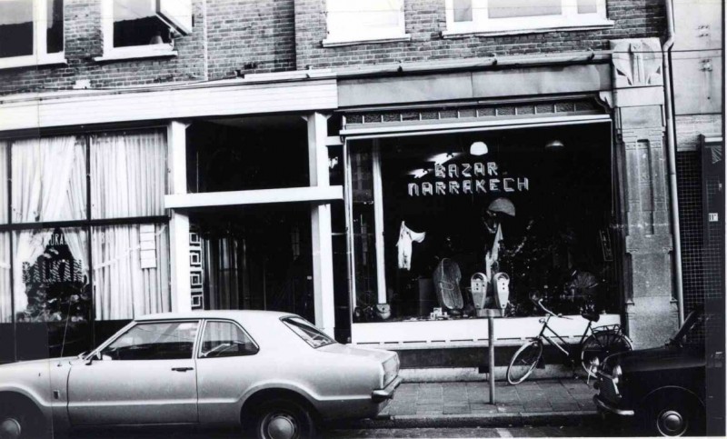 Haaksbergerstraat 9-11 Restaurant Balkan en Bazar Narrakech 1975.jpg