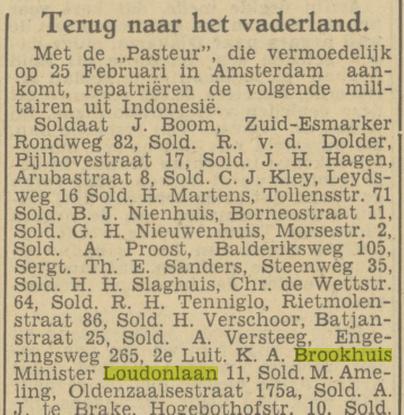 Minister Loudonlaan 11 K.A. Brookhuis krantenbericht 18-2-1950.jpg