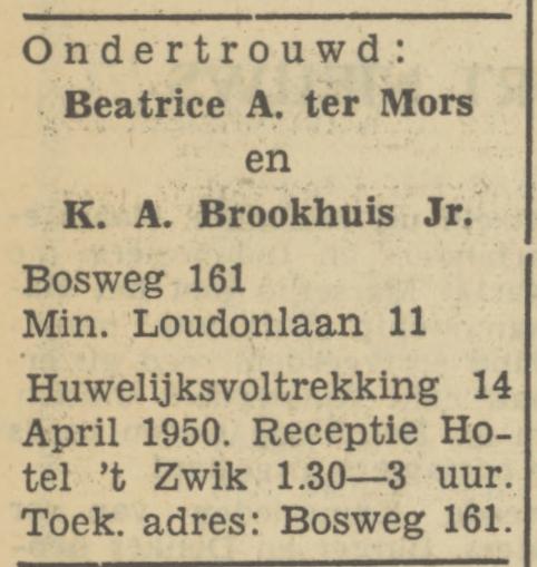 Minister Loudonlaan 11 K.A. Brookhuis advertentie Tubantia 30-3-1950.jpg