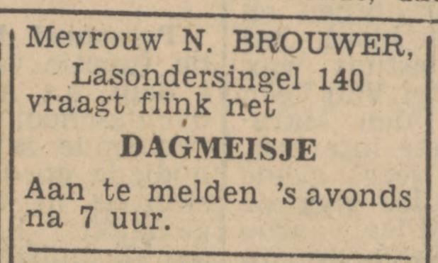 Lasondersingel 140 N. Brouwer advertentie Tubantia 22-7-1947.jpg