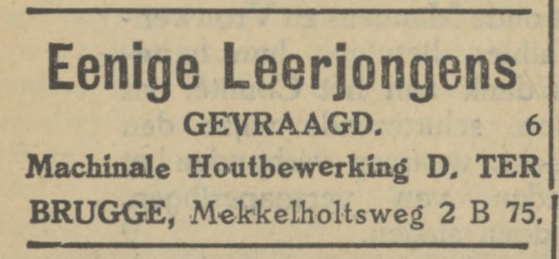 Mekkelholtsweg D. ter Brugge houtbewerking advertentie Tubantia 8-7-1929.jpg