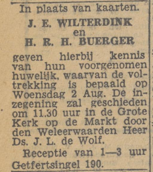 Getfertsingel 190 H.R.H. Buerger advertentie Twentsch nieuwsblad 10-7-1944.jpg