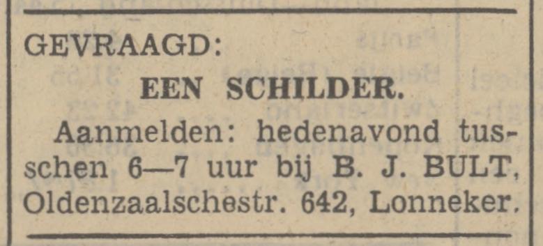 Oldenzaalsestraat 642 B.J. Bult advertentie Tubantia 4-10-1939.jpg