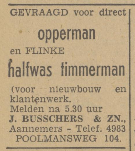 Poolmansweg 104 J. Busschers advertentie Tubantia 4-6-1948.jpg