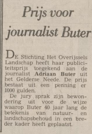 A. Buter journalist krantenbericht Algemeen Dagblad 20-9-1977.jpg