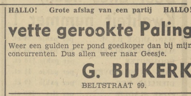 Beltstraat 99 G. Bijkerk advertentie Tubantia 1-7-1949.jpg