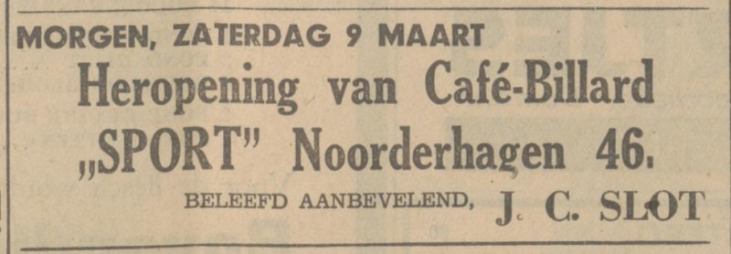 Noorderhagen 46 cafe Sport J.C. Slot advertentie Tubantia 8-3-1935.jpg