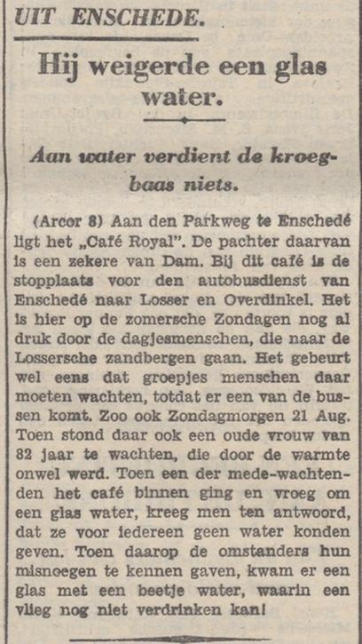 Parkweg cafe Royal krantenbericht De Tribune 31-8-1932.jpg