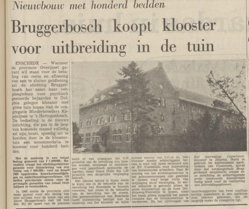 Gronausestraat Kapucijnenklooster krantenbericht 13-10-1971.jpg