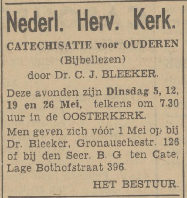 Lage Bothofstraat 396 B.G. ten Cate advertentie Tubantia 28-4-1942.jpg