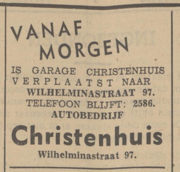 Wilhelminastraat 97 Garage Christenhuis -advertentie- Tubantia 28-7-1939.jpg
