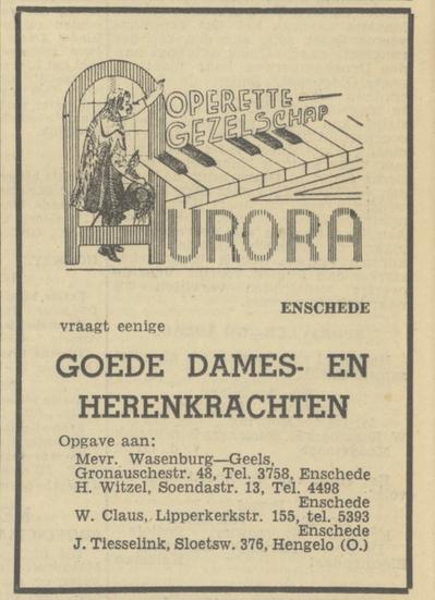 Lipperkerkstraat 155 W. Claus advertentie Tubantia 5-10-1946.jpg