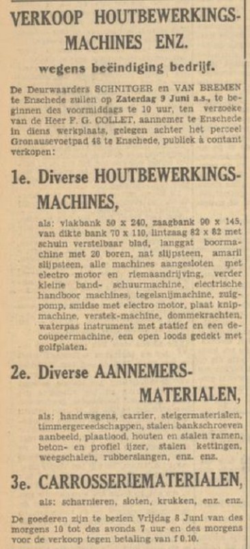 Gronausevoetpad 48 F.G. Collet Aannemer advertentie Tubantia 21-6-1951.jpg