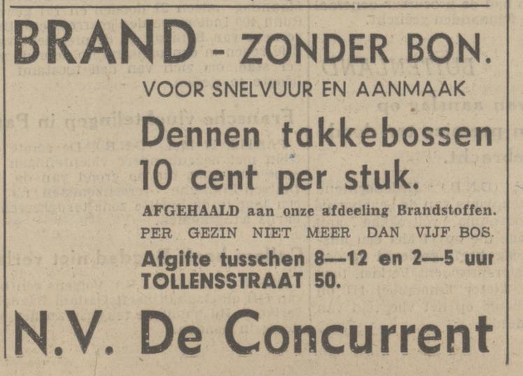 Tollensstraat 50 N.V. De Concurrent advertentie Tubantia 27-5-1941.jpg